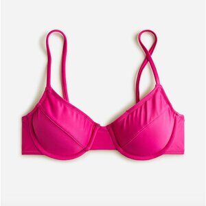 J.Crew - 1993 Underwire Bikini Top - Radient Fuchsia - NWT